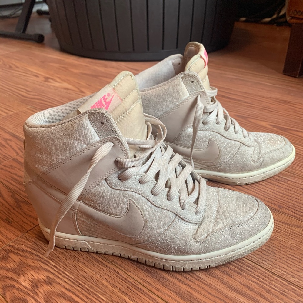 Nike hi-top wedge shoes